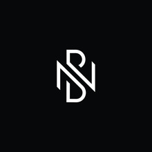  Professional Innovative Initial NB Logo And BN Logo. Letter BN NB Minimal Elegant Monogram. Premium Business Artistic Alphabet Symbol And Sign