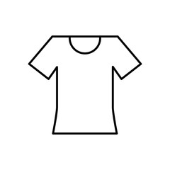 Isolated tshirt line style icon vector design