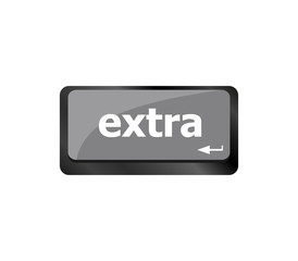 Poster - Computer keyboard key - Extra word on it