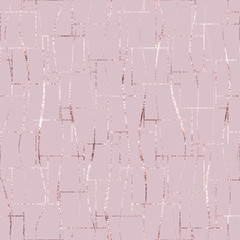 Poster - Beauty foil rose gold fan tiles. Luxury glitter marble fishnet. Beautiful seamless pattern trellis. Roses golden. Background sparkle glitterer geometric lines. Elegant design. Stylish twinkle texture