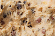 © Olivia - macro shot of chocolate chip cookie dough. the process of cooking a family recipe. dark and milk chocolate ingredients. gluten free flour. food background texture