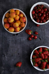 Wall Mural - berries in bowls