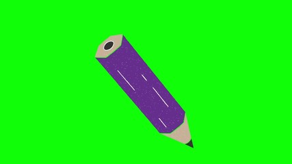 Poster - pencil hand drawn animation green screen. explanatory icons for video editing