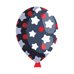 Poster - Isolated starry balloon vector design