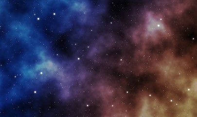 Space scape illustration graphic design background