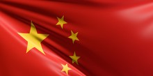 Closeup Shot Of A Wavy Flag Of China Under The Lights - Cool For Wallpapers