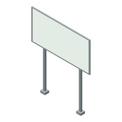 Poster - Billboard icon. Isometric of billboard vector icon for web design isolated on white background
