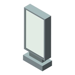 Poster - Citylight banner icon. Isometric of citylight banner vector icon for web design isolated on white background