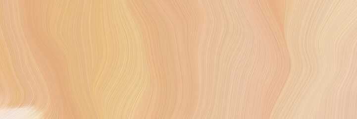 Aufkleber - creative banner with burly wood, wheat and antique white color. elegant curvy swirl waves background design