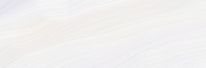 Poster - horizontal banner with waves. modern waves background illustration with white smoke, light gray and antique white color