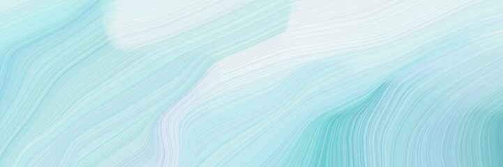 Aufkleber - creative banner with powder blue, pale turquoise and alice blue color. modern waves background design