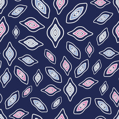 Leinwandbilder - Seamless abstract pattern with the image of geometric shapes.
