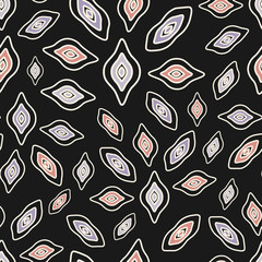 Leinwandbilder - Seamless abstract pattern with the image of geometric shapes.
