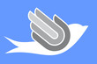 Hands like a dove's wing. Peace icon, logo vector