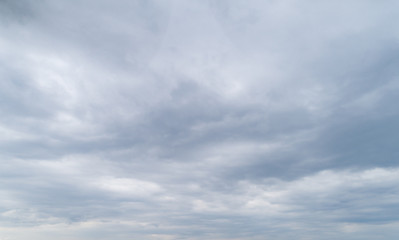 cloudy gray sky with thick dense clouds.