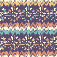 Aufkleber - Seamless abstract pattern with the image of a flower ornament.
