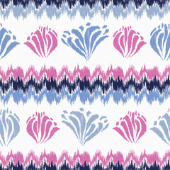 Aufkleber - Seamless abstract pattern with the image of a flower ornament.
