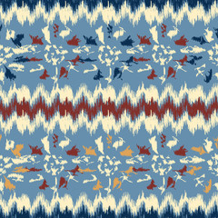 Aufkleber - Seamless abstract pattern with the image of a flower ornament.
