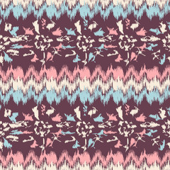 Aufkleber - Seamless abstract pattern with the image of a flower ornament.
