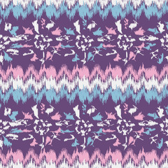 Aufkleber - Seamless abstract pattern with the image of a flower ornament.
