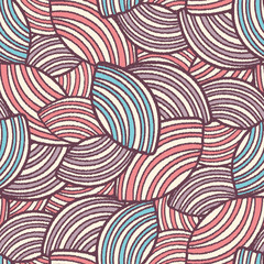 Aufkleber - Seamless abstract pattern with the image of geometric shapes and lines. 

