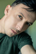 © MYKHAILO KUSHEI - handsome guy, black hair, beautiful haircut, clean skin, selfies