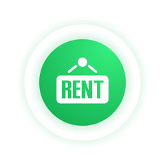 Sticker - Rent Sign -  Icon