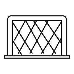 Poster - soccer gate icon. outline soccer gate vector icon for web design isolated on white background