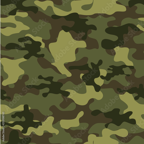 Fotografía camouflage green seamless pattern