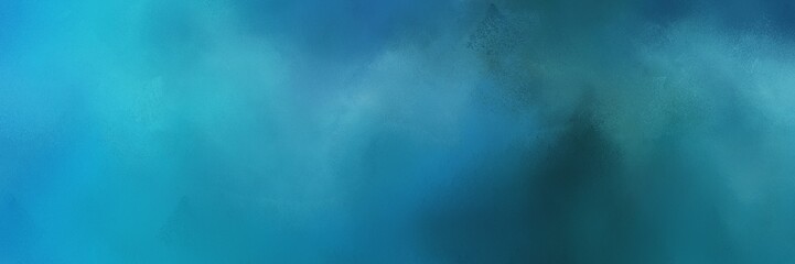 Aufkleber - colorful teal blue, steel blue and dark slate gray colored vintage abstract painted background with space for text or image. distressed old textured background with space for text or image