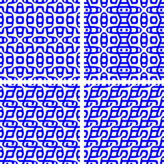 Fototapete - set of seamless geometric pattern with geometric shapes,Fabric pattern,Tile pattern,Carpet pattern,Wallpaper pattern