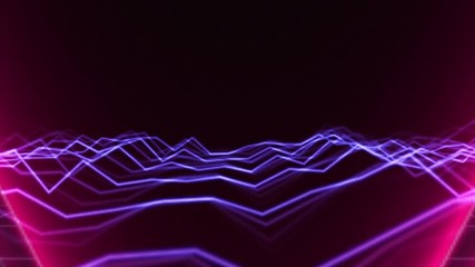 Wall Mural - retro 80's futurism background.