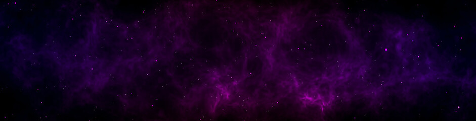 Wall Mural - deep space with stars panoramic scene background
