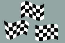 Checkered Racing Flag Vector