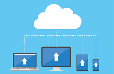 Wall Mural - Cloud computing