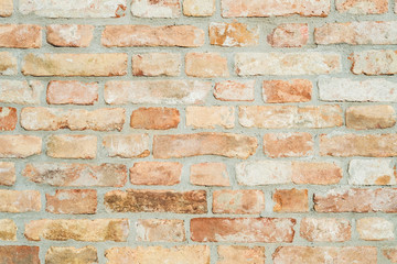 Modern red brick wall texture pattern background.