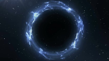 Wall Mural - blackhole, warp into the void.