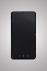 Wall Mural - Black mobile phone mock up-blank