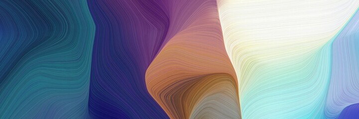 Poster - elegant graphic with waves. elegant curvy swirl waves background design with dark slate gray, light gray and old mauve color for canvas or poster