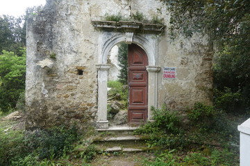  Tür am Kloster Panagia von Arkoudila im Süden von Korfu
