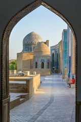 Wall Mural - Architecture of Shah-i-Zinda ensemble, Samarkand, Uzbekistan