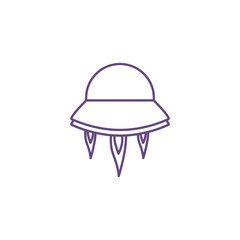 Poster - ufo flying space isolated icon