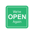 © atthameeni - We are open business sticker sign for unlock promotion vector design