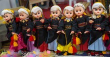 Closeup Shot Of Doll Set With Traditional Clothing