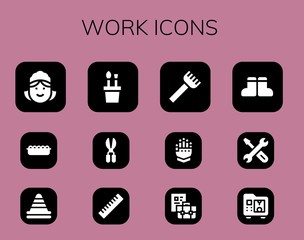 Sticker - work icon set