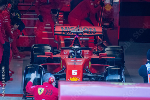 Fotomural formula one racing circuit in spain