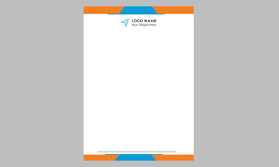 Wall Mural - Business Letterhead Template