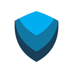 Poster - blue color motion secure shield logo design