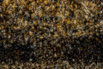 Wall Mural - gold star light effect pattern background
