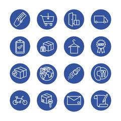 Sticker - bundle of delivery set icons